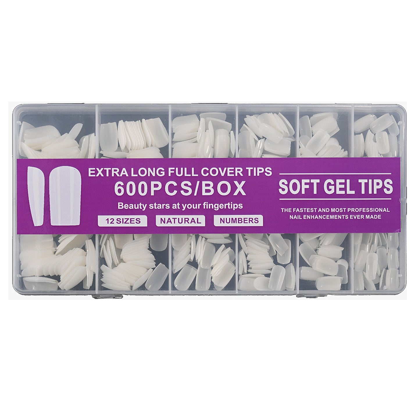 Uñas Soft Gel 600 Unidades – Tips para Extensión de Uñas