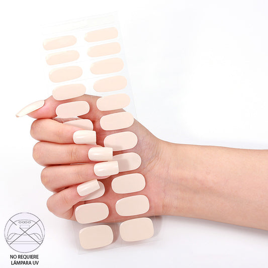 Uñas Gel No UV - Beige