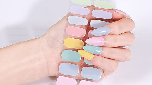 Uñas Gel No UV - Pastel Multicolor