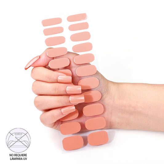 Uñas Gel No UV - Naranja