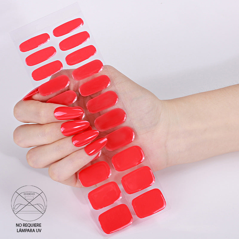 Uñas Gel No UV - Rojo