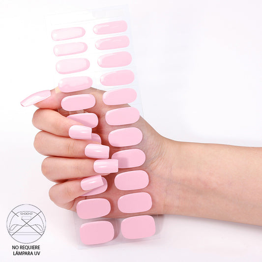 Uñas Gel No UV - Rosado C