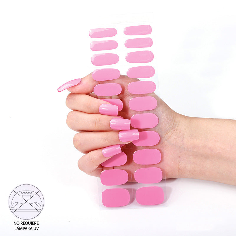 Uñas Gel No UV - Rosado A