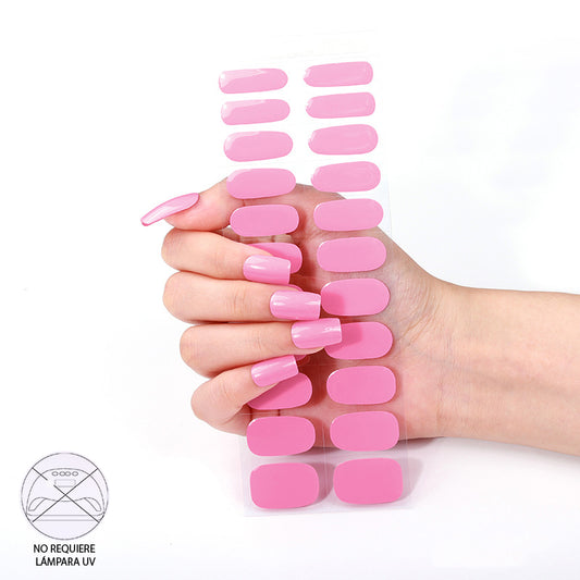 Uñas Gel No UV - Rosado A